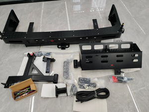 Paraurti Posteriore in Acciaio a Doppio Tubo con Gancio di Traino da 2 Pollici per Jeep Grand Cherokee WK2 <span class=keywords><strong>2012</strong></span>+ Barra Antiurto Posteriore Fuoristrada - Product Image 4