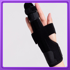 Attelle de fixation des doigts BORDER FOR TRAVELER noire SL – Orthèse de soutien du poignet et des doigts pour la santé et le massage - Product Image 4