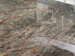 Losas de Mármol Verde Selva Tropical, Piedra Natural Pulida de Lujo, Impermeable, Decoración Moderna para Paredes Interiores de Villas, Encimeras, Baños y Pisos - Product Image 4