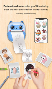 2.4 pollici IPS schermo portatile cartone animato bambini Mini fotocamera digitale 1080P HD videocamera per bambini macchina fotografica termica stampa istantanea - Product Image 6