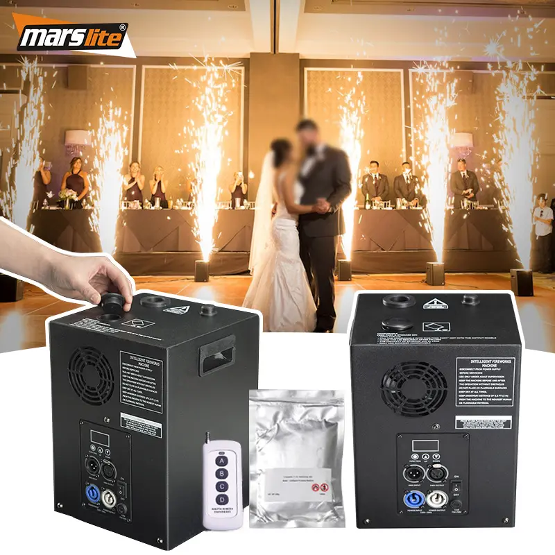 Machine à étincelle froide étincelante, 600W, télécommande, fontaine scintillante froide pour fête de mariage