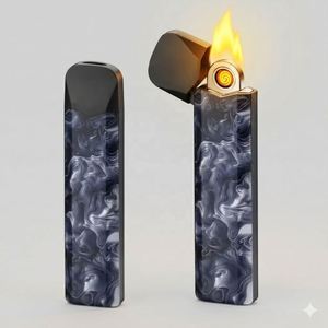 Briquet à Cigarettes en Cristal de Haute Qualité, Rechargeable par USB 600 mAh, à Gaz Standard, Jetable, Électrique - Product Image 2