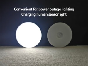 Cross-border Supply Warm White Rechargeable <b>LED</b> <b>Light</b> Ultra Long Standby Time <b>Sensor</b> Night <b>Light</b> Round Portable Bedside Lamp - Product Image 6