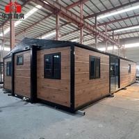 Casa Contenedor Expandible de Buena Calidad, Casa Móvil de 20 Pies/40 Pies, Altura Interior de 2.4 Metros, Casas Modulares Prefabricadas