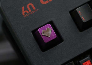 Teclado mecánico anodizado de superficie DIY Heart 1u R4, teclas de aluminio CNC de Metal con perfil de cereza - Product Image 5