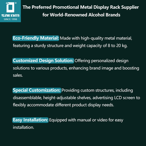 Mỹ phẩm trang điểm lông mi Kính đánh bóng móng tay Son môi kim loại Acrylic hiển thị đứng Rack hiển thị - Product Image 3