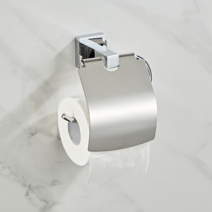 YUNDOOM – support mural rond en <span class=keywords><strong>papier</strong></span>, marbre Bano Banheiro chromé, porte-serviettes à main - Product Image 2