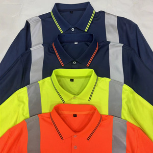 Polo a Maniche Lunghe con Strisce Riflettenti, Asciugatura Rapida, Traspirante, Anti-umidità, <span class=keywords><strong>Abbigliamento</strong></span> <span class=keywords><strong>da</strong></span> Lavoro per Sanificazione e Giardinaggio - Product Image 3