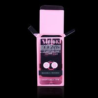 Boîte en PET pour éponge de maquillage, boîte d'emballage en plastique pour éponge de maquillage, vente en gros, personnalisable