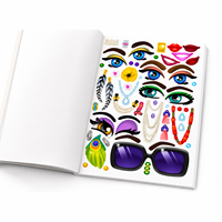 Livre d'autocollants personnalisés pour enfants, découpé sur mesure, design mignon, en PVC imperméable, jouet d'activités amusantes sans écran pour la maternelle
