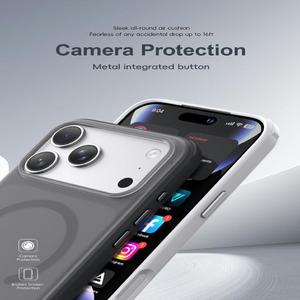เคสชาร์จไร้สายแม่เหล็กแบบพรีเมียมสำหรับ 17/16/15 Pro หรูหรา สัมผัสนุ่ม TPU+PC กันกระแทก บางเฉียบ ขายส่ง - Product Image 3