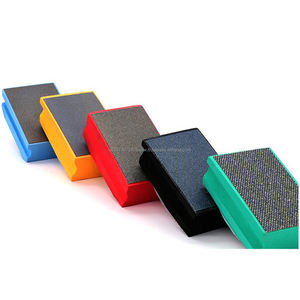 Almohadillas de pulido a mano de diamante galvanizado 95*55mm bloque de lijado de diamante para pulverización térmica de vidrio de piedra - Product Image 5