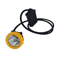 Lámpara de Casco para Minero KL5MS de Alto Lumen con Cable y Batería de Litio-Ion Recargable Separada de 6600mAh para Minería
