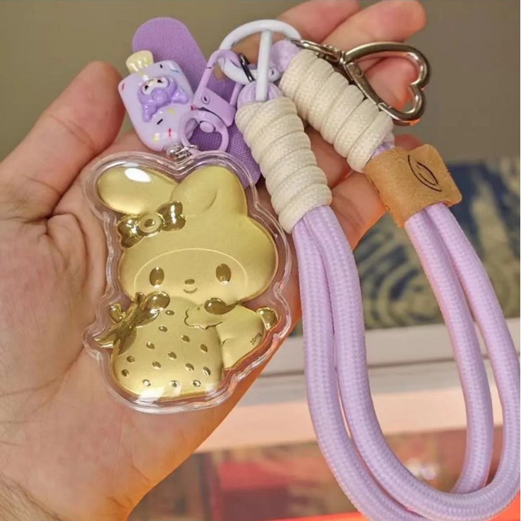 Strawberry My Melody Purple Lanyard