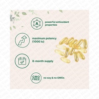 Capsules molles de vitamine E naturelle à haute teneur OEM, complément alimentaire à base de plantes antioxydant, Vergen Softgel pour les soins de la peau et des cheveux