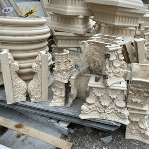 Nouveau panneau décoratif en pierre magique GRC, imitation grès, composant de construction extérieur, sculpture de style européen - Product Image 2