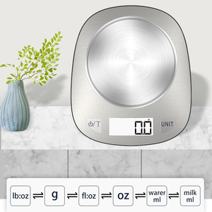 เครื่องชั่งครัวอิเล็กทรอนิกส์แบบพกพา หน้าจอดิจิตอล รูปทรงวงรี สำหรับการอบและทำอาหาร - Product Image 4