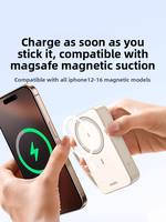 UGREEN Bank daya portabel Mini 30W, Bank daya 20000mAh magnetik tipe C, pengisian daya cepat, kabel Output 3 arah untuk iPhone