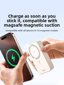 Sạc dự phòng UGREEN Mini 30W 20000mAh tích hợp cáp sạc nhanh Type-C từ tính, 3 cổng ra, dành cho iPhone - Product Image 3