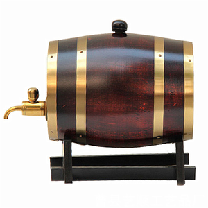 개인화 된 미니 오크 나무 와인 알코올 배럴 통 스탠드 도매 공장 가격 위스키 통 럼 맥주 버번 배럴 - Product Image 2