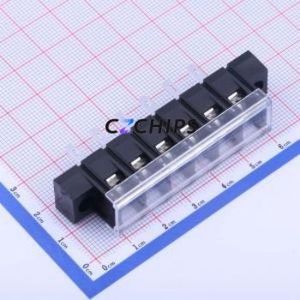 KF38HM-8.25-6P Barrier Terminal Block Through hole Component (THT),P=8.25mm Connector With Cover Plate 8.25mm 1x6P Straight Pin - Product Image 1