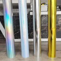 Vinilo de Corte Holográfico de PVC ELY127 al por Mayor, Láminas y Rollos de Vinilo Autoadhesivo que Cambia de Color para Rotulación