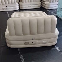Matelas de lit pneumatique gonflable de nouvelle conception avec pompe intégrée, lit de couchage à air, tête de lit, matelas pneumatique avec pompe