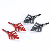 Pointes de flèches de chasse à 2 lames en acier, tige en aluminium 125 grains, pour arc classique