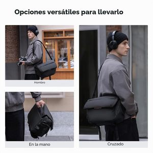 Bolsa para Cámara Sling Personalizada 15L Impermeable, Bandolera para <span class=keywords><strong>Reflex</strong></span> con Objetivo 70-200mm y Portátil de 13 Pulgadas - Product Image 5