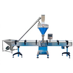 Machine de remplissage de poudre électrique entièrement automatique avec alimentation uniforme, dimensions personnalisables et convoyeur 220V/380V pour l'emballage en sacs - Product Image 1