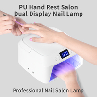 SNRQI Nagelstudio-Ausrüstung: UV-LED-Nagellampe mit Smart-Hautpflegemodus, Nageltrockner mit Handauflage, UV-Licht-Blitzhärtungslampe