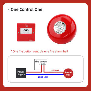 กระดิ่งเตือนไฟไหม้พร้อม<span class=keywords><strong>24VDC</strong></span> พลาสติกฐานขนาด6นิ้ว - Product Image 2