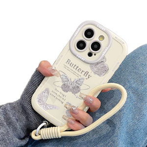 <span class=keywords><strong>Original</strong></span> Hochwertige Butterfly Model 16 Pro Max Hülle für iPhone 15 Pro 14 13 Handyhüllen mit Schlaufe - Product Image 1