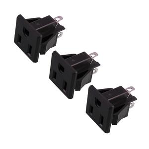 Kami 15A 125V AC 3Pin soket daya steker stopkontak soket daya dengan 3 buah kabel - Product Image 6