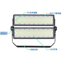 Projecteur LED de stade haute puissance 1500W IP66 140LM/W à faible éblouissement pour stades sportifs professionnels