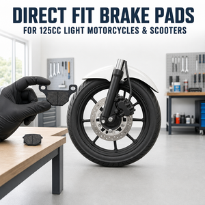 Set Pastiglie Freno FA093 OEM MCB629 FDB384 per Suzuki GS125 GX125 Derbi Rieju <span class=keywords><strong>Mash</strong></span> 125cc Anteriore Posteriore - Product Image 6