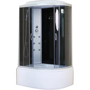 Spa de cristal totalmente cerrado, cabina de hidromasaje de una pieza, cabina independiente, cabina de ducha inteligente