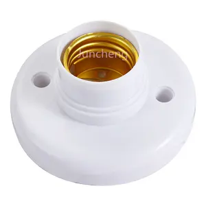 E27 E26 4'1/2 plastic ceiling lamp holder with porcelain core round lamp holder Socket