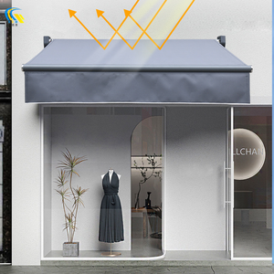 กันสาดแขนพับได้ไฟฟ้าติดผนังแบบพับเก็บได้กรอบอลูมิเนียมกันน้ำได้ใช้กลางแจ้ง - Product Image 3