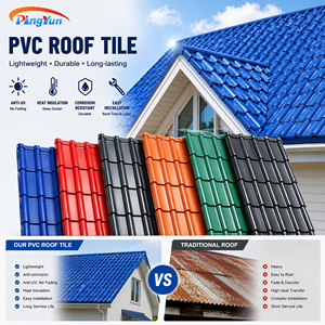 Tejas de Techo de Resina Sintética de PVC Corrugado Estilo Español Pingyuan R1050 - Láminas para Techos de Villas Resistentes al Agua, a los Rayos UV y Duraderas - Product Image 6