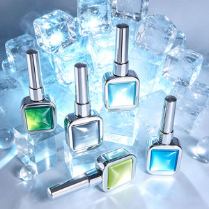 Hanyinails 13ml Gel Ongles Effet Magnétique LED Changeant de Couleur à la Lumière Longue Durée 28 Jours – Fournitures pour Ongles <span class=keywords><strong>Bleu</strong></span> Vert Réverie Œil de Chat - Product Image 2