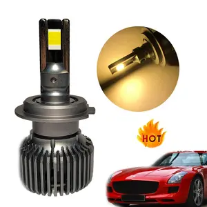 Lâmpada de halogênio para farol automotivo H11 9005 9006 Tiktok, tendência em 2024 para o Iraque, cor 700% mais brilhante, H7 200W 50000lm, ideal para uso em carros