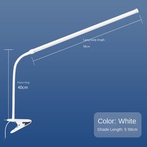 Abrazadera para lámpara de noche LED para el cuidado de los ojos, 10 brillos, 3 modos, cuello de cisne flexible largo, cuerpo de plástico, fuente de alimentación CC para el hogar y la Oficina - Product Image 6