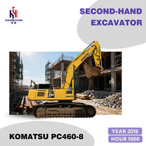 Excavatrice d'occasion Komatsu PC460-8 2018, 5000 heures, d'origine, grande taille, à vendre à bas prix pour les projets d'ingénierie en matière d'énergie et de ressources - Product Image 1