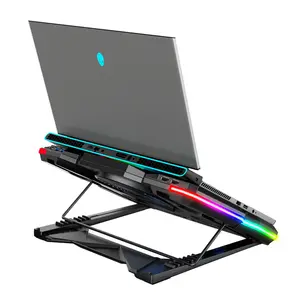 Охладитель для ноутбука, база для игрового ноутбука 11-17 дюймов, USB-вентилятор, бесшумная стабильная подставка, охлаждающая база RGB для PS4