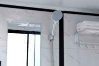 Cabine de douche portable de luxe, toilettes préfabriquées et modulaires