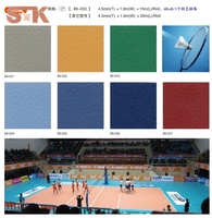 Piso Deportivo Profesional de PVC para Interiores, Antideslizante, Resistente al Desgaste, con Absorción de Impactos de 4.5 mm, para Baloncesto, Bádminton y Gimnasio