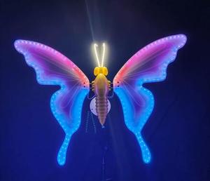 Luci Decorative Natalizie 3D a Forma di Farfalla con Ali in Movimento o Fisse, Illuminazione da Giardino, Luci per Matrimoni - Product Image 5