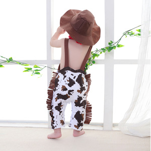Combinaison de cowboy pour bébé de 3 à 24 <span class=keywords><strong>mois</strong></span>, combinaison fantaisie western pour garçons, <span class=keywords><strong>costume</strong></span> pour tout-petits avec chapeau - Product Image 3