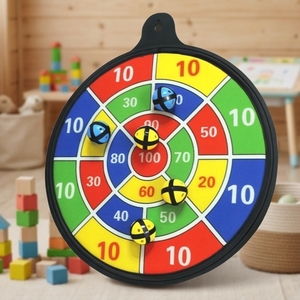 Child Safe <b>Dart</b> Game Kids Safe <b>Dart</b> Board Customized Support Lightweight Washable 6 <b>Darts</b> 6 Sticky Balls - Product Image 1